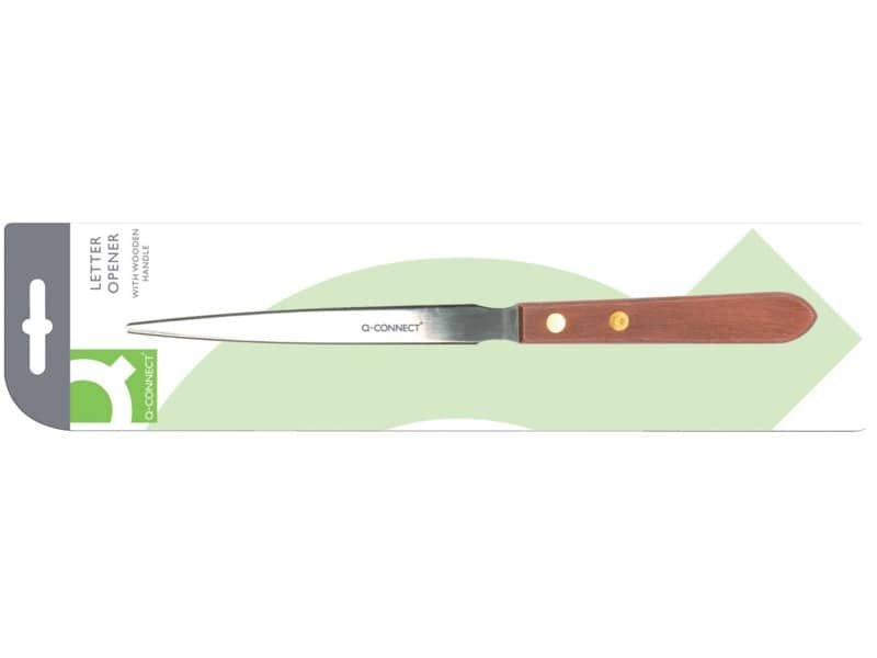 Apribuste tagliacarte Q-Connect acciaio/legno 21,5 cm E-29694 IA