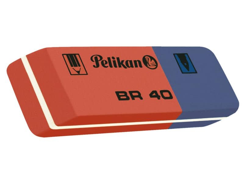 Gomma BR40 Pelikan blu/rosso  601005
