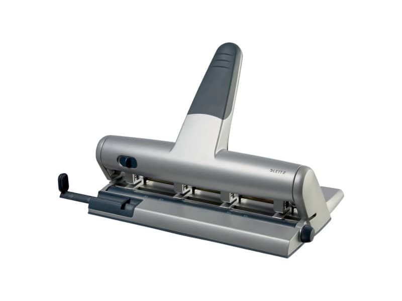 Perforatore a 4 fori a distanza variabile Leitz AKTO 5114 30 fogli grigio metallizzato – 51140184