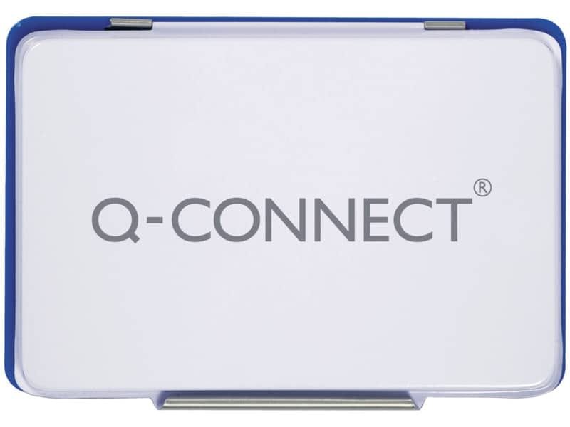 Cuscinetto per timbri Q-Connect 11×7 cm blu KF25209