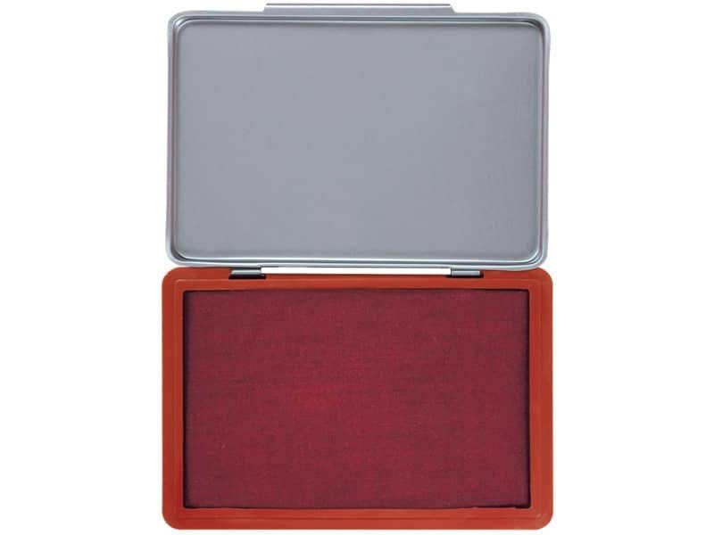 Cuscinetto per timbri Q-Connect 11×7 cm rosso KF25212