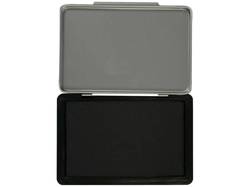 Cuscinetto per timbri Q-Connect 11×7 cm nero KF25211