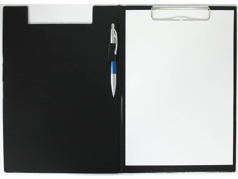 Cartella portablocco con molla Q-Connect A4 – Protocollo nero KF01300