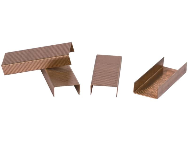 Punti per cucitrice Q-Connect 24/6 rame  scatola da 1000 – KF01279