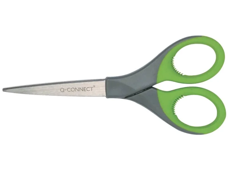 Forbici universali Q-Connect Elite Softgrip grigio/verde 18 cm E-30370 IA