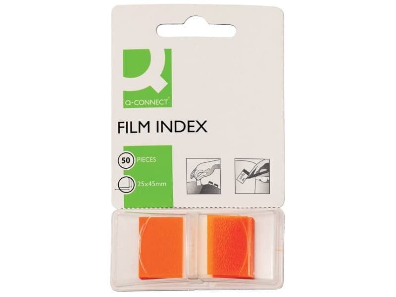 Segnapagina Q-Connect 25×43 mm arancio  blocchetto da 50 – KF03636