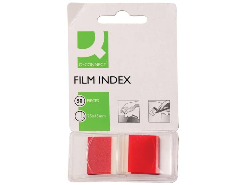 Segnapagina Q-Connect 25×43 mm rosso  Blocchetto da 50 – KF03633