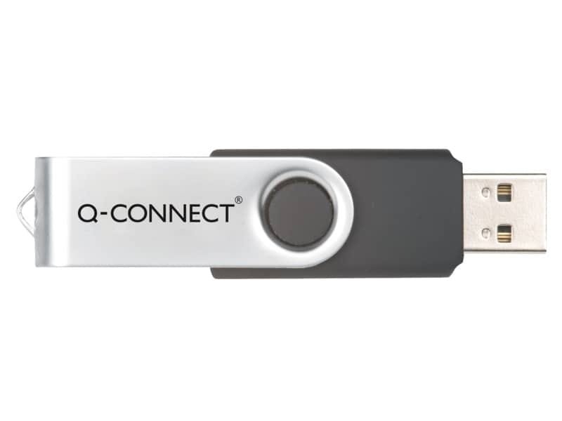 Chiavetta USB Q-Connect High Speed 2.0 nero 4 GB con cappuccio di protezione KF41511