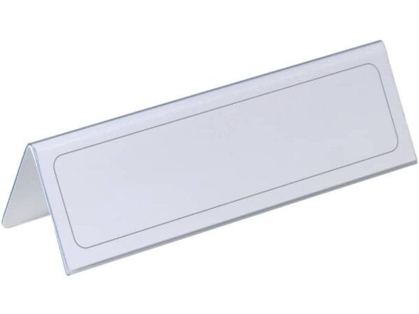 Portanomi DURABLE da tavolo polietilene trasparente inserto 61/122 x 210 mm conf. 25 - 805219