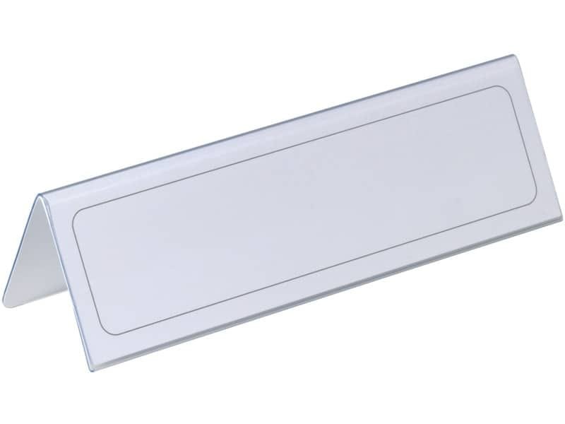 Portanomi DURABLE da tavolo polietilene trasparente inserto 61/122 x 210 mm conf. 25 – 805219