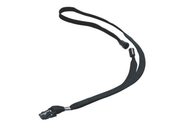 Cordoncino per portabadge DURABLE tessuto nero 10mm x 44cm  conf. 10 - 811901