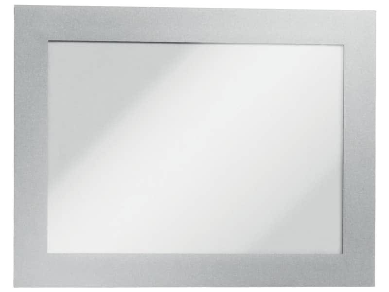 Cornici con pannello magnetico DURABLE DURAFRAME© A6 argento metallizzato 176x130mm  conf. 2 – 487023