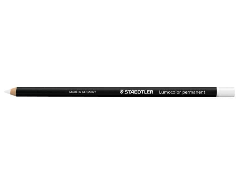 Matita vetrografica Staedtler Lumocolor Permanent Glasochrom 108 20 bianco 108 20-0
