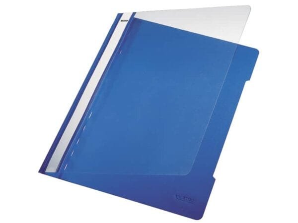Cartellina ad aghi con clip Leitz in PVC A4 blu 41910035