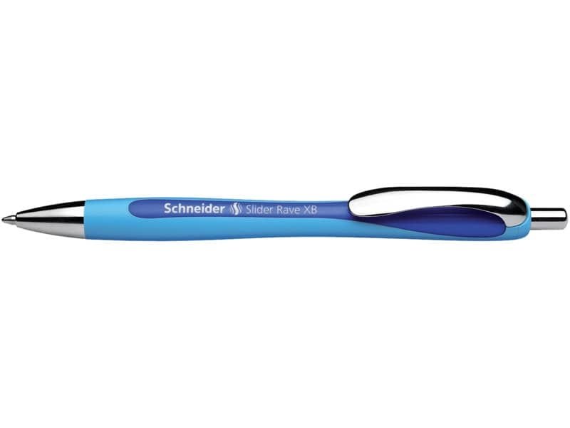 Penna a sfera a scatto Schneider Slider Rave ricaricabile tratto XB blu P132503