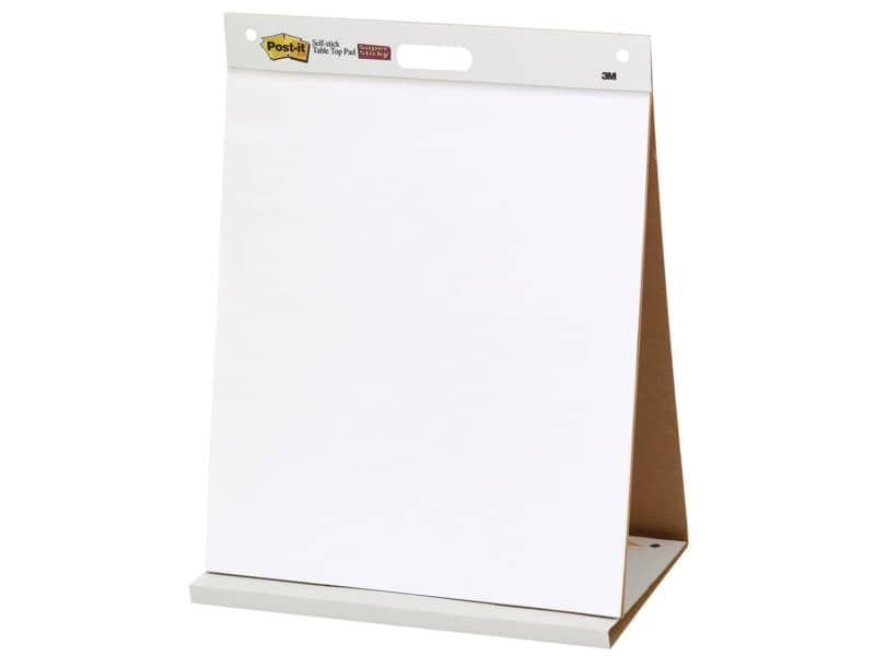 Lavagna da tavolo Post-it© Super Sticky 58,4 cm x 50,8 cm bianco 1 blocco da 20 fogli – 563R