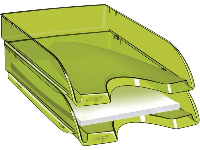Vaschetta portacorrispondenza CepPro Happy impilabile CEP in polistirene max 450 fogli verde bamb— – 1002000731