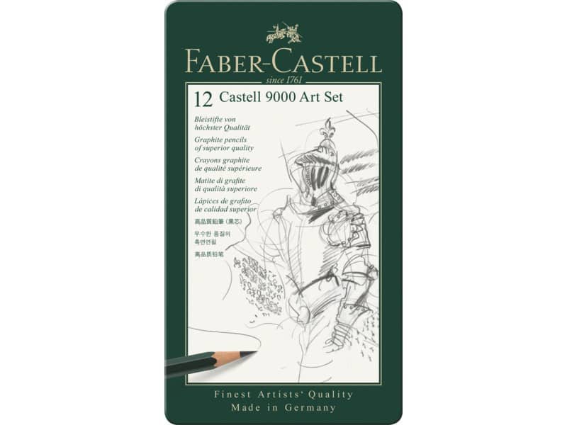 Set matite Faber-Castell 9000 gradazioni da 8B a 2H 12 gradazioni assortite 119065