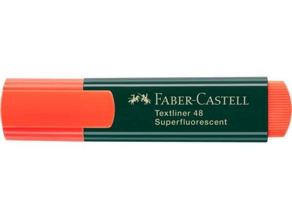 Evidenziatore Faber-Castell Textliner 48 Refill tratto 1-2-5 mm arancione fluo 154815
