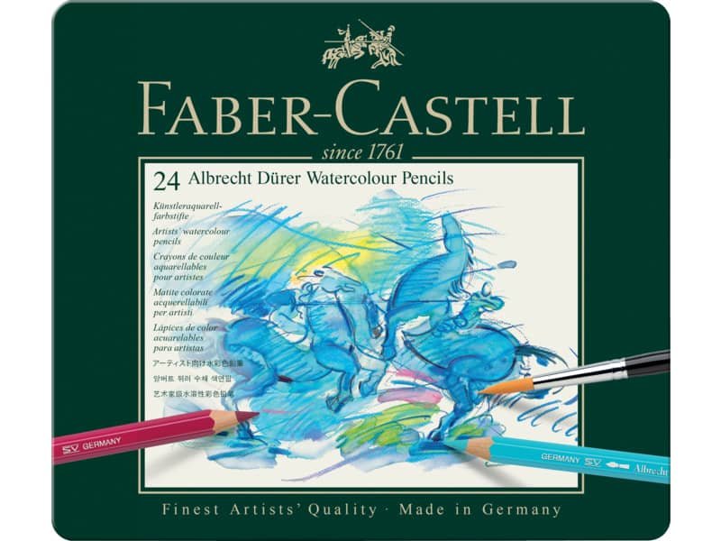 Matite acquerellabili Faber Castell Albrecht Drer colori assortiti – conf. 24 pezzi – 117524