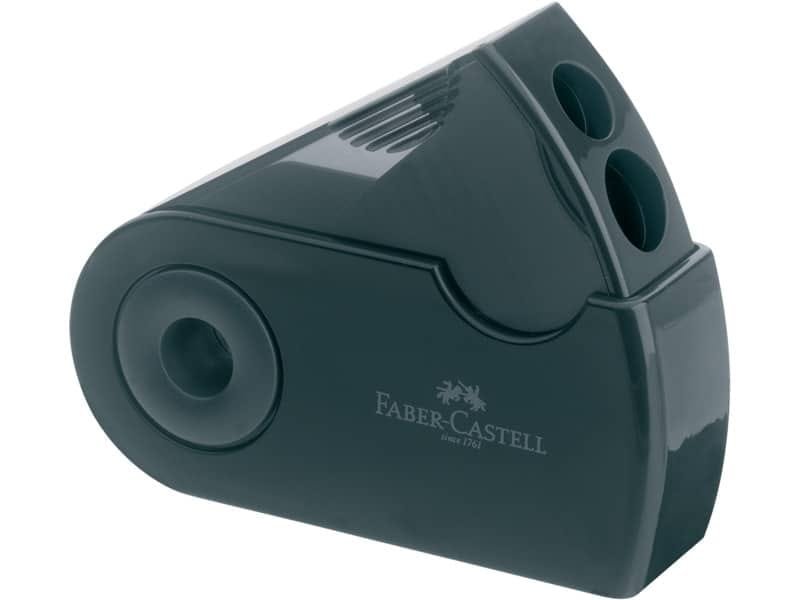 Temperamatite Faber-Castell Sleeve 2 fori con serbatoio nero 182700