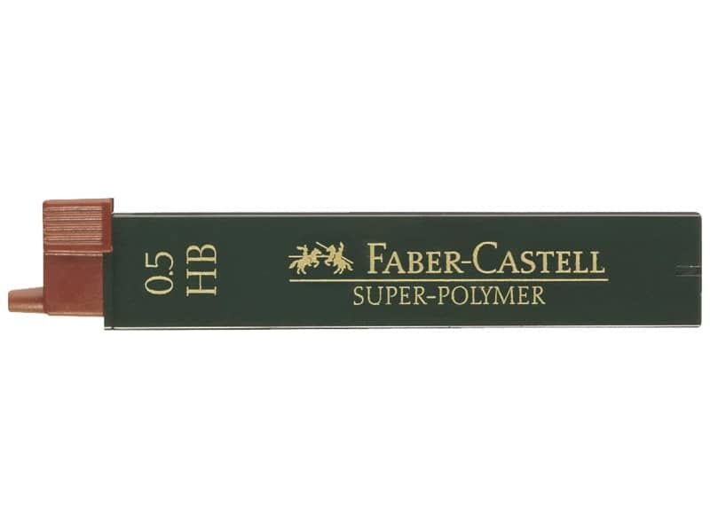 Mine Faber-Castell Super Polymer 0,5 mm HB astuccio da 12 – 120500