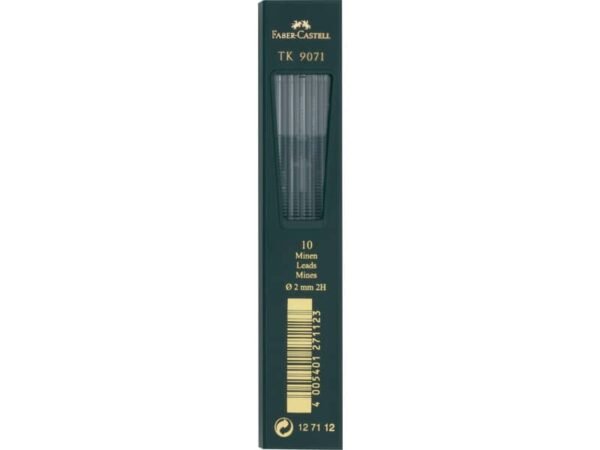 Mine Faber Castell Super Polymer 2 mm 2H conf. 10 pezzi - 127112