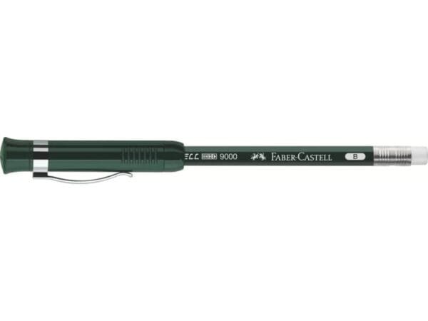 Matita con gommino Faber-Castell CASTELL 9000 Extender B - set con matita con allungalapis + temperino - 119037