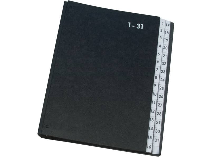 Libro monitore Q-Connect 270×340 mm nero 1-31 KF04564