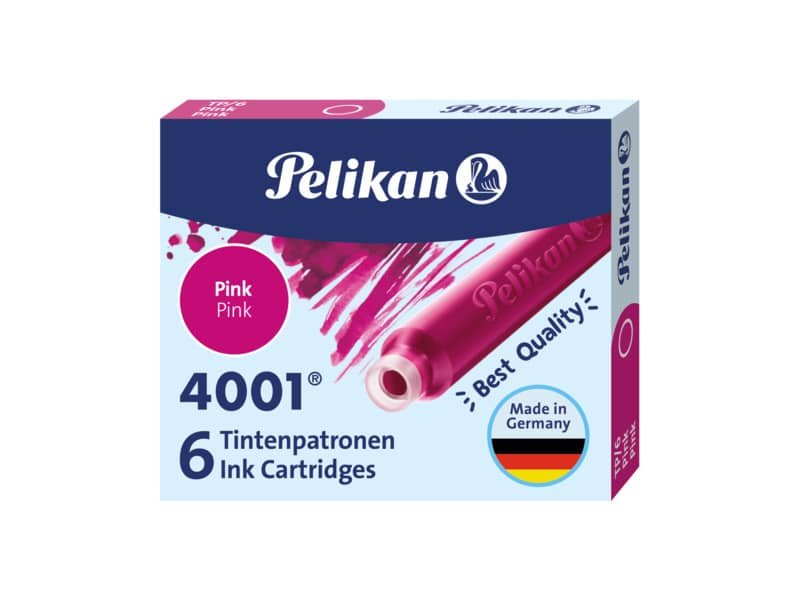 Cartuccia per stilografica Pelikan TP/6 rosa conf. da 6 rosa 321075