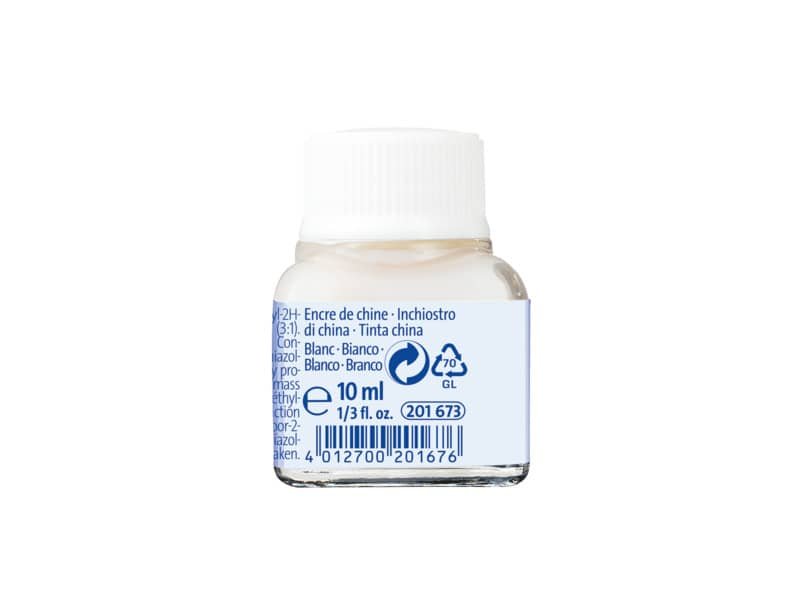 Flacone inchiostro di china Pelikan 523-17 da 10 ml bianco 201673