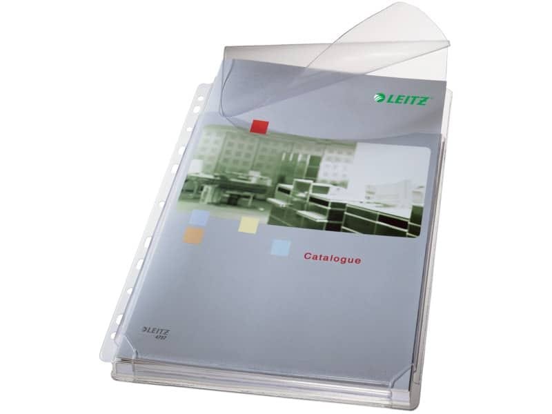 Buste a soffietto con lembo di chiusura Leitz in PVC A4 trasparente confezione da 5 pezzi – 47573003
