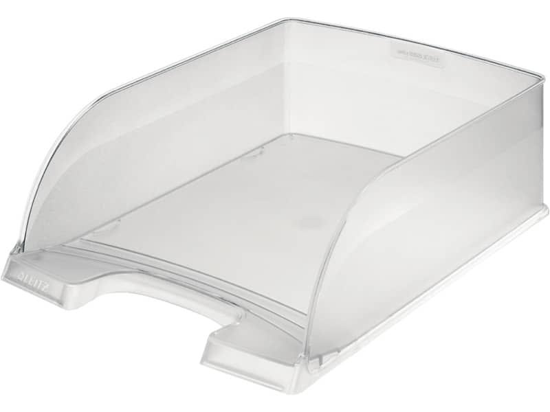 Vaschetta portacorrispondenza impilabile Leitz PLUS JUMBO in polistirolo A4 trasparente satinato – 52330003