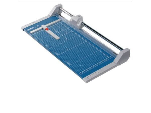 Taglierina a rullo Dahle di terza generazione con pressino automatico luce 510 mm blu R000552