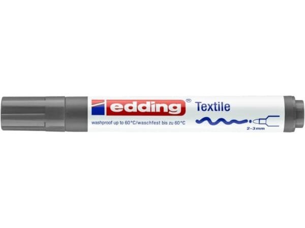 Marcatore per tessuti edding 4500 punta conica 2-3 mm grigio E-4500 012
