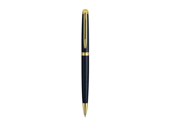 Penna a sfera Waterman Hemisphere GT inchiostro blu Waterman nero con finiture placcate in oro - S0920770