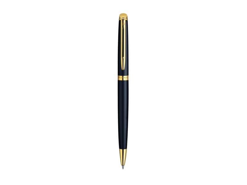 Penna a sfera Waterman Hemisphere GT inchiostro blu Waterman nero con finiture placcate in oro – S0920770