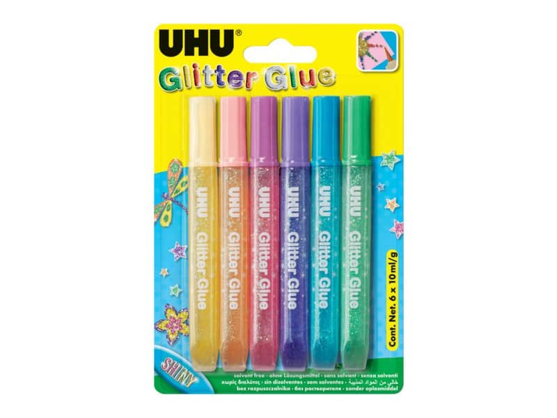 Colla glitter Uhu Shiny 10 ml  Conf. 6 pezzi – 7002003