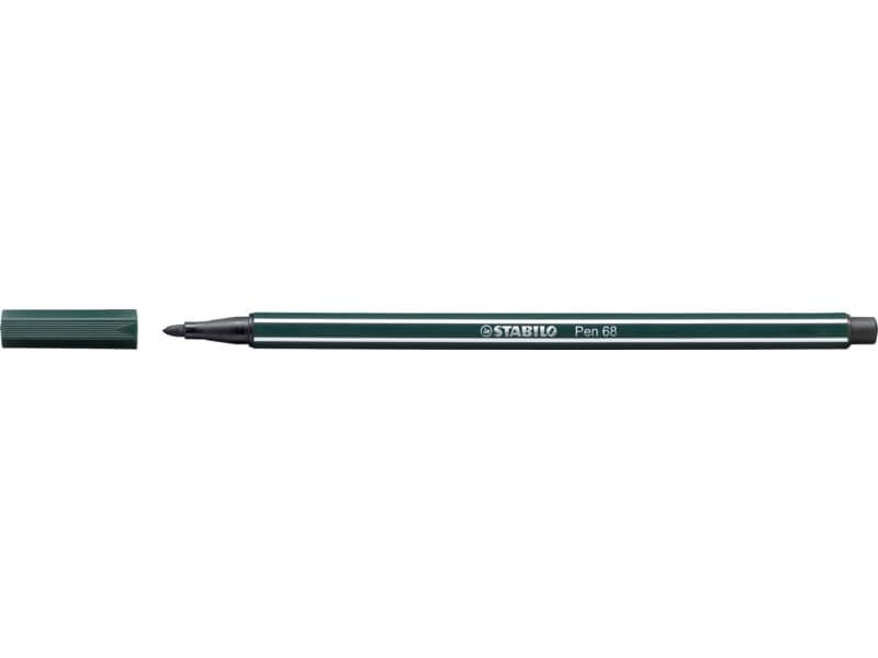 Pennarelli Stabilo Pen 68 tratto 1 mm verde terra 68/63