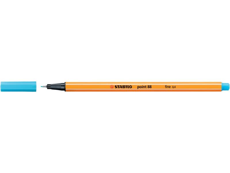 Fineliner Stabilo Point 88© 0,4 mm azzurro – 88/57