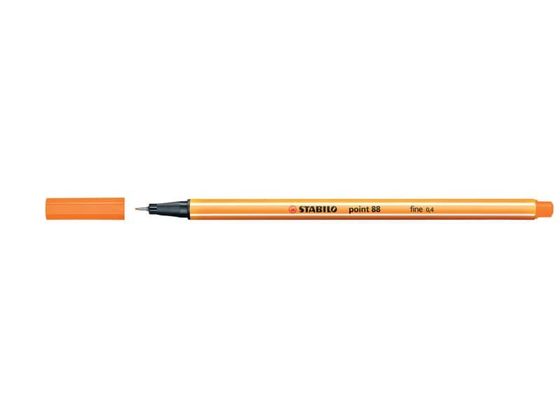 Fineliner Stabilo Point 88© 0,4 mm arancio 88/54