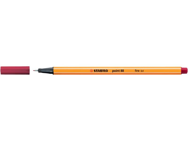 Fineliner Stabilo Point 88© 0,4 mm rosso cremisi – 88/50