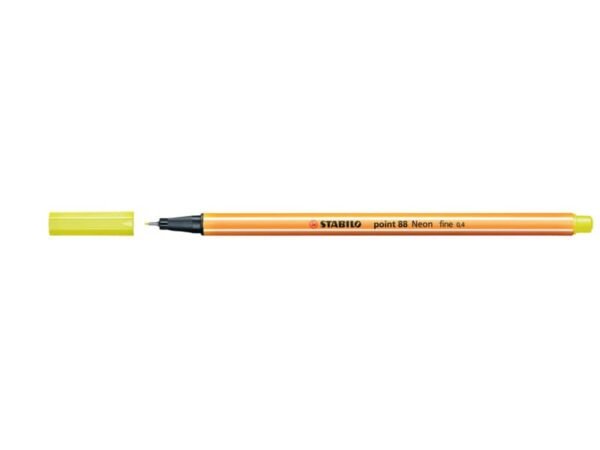 Fineliner Stabilo Point 88© 0,4 mm giallo neon 88/024