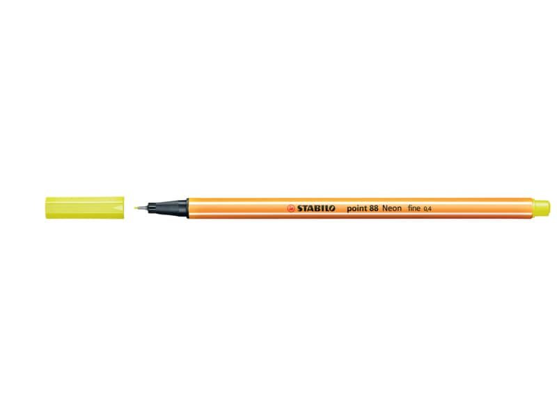 Fineliner Stabilo Point 88© 0,4 mm giallo neon 88/024
