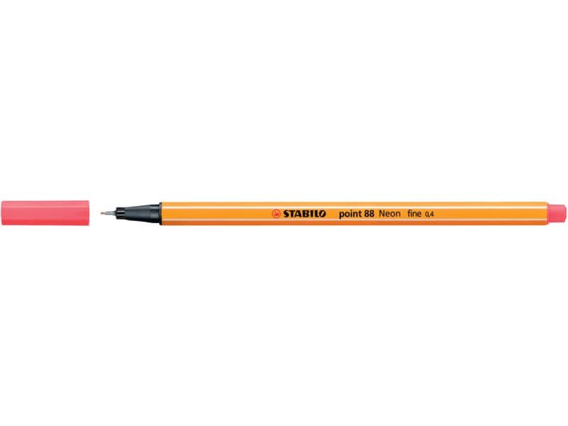Fineliner Stabilo Point 88© 0,4 mm rosso neon 88/040