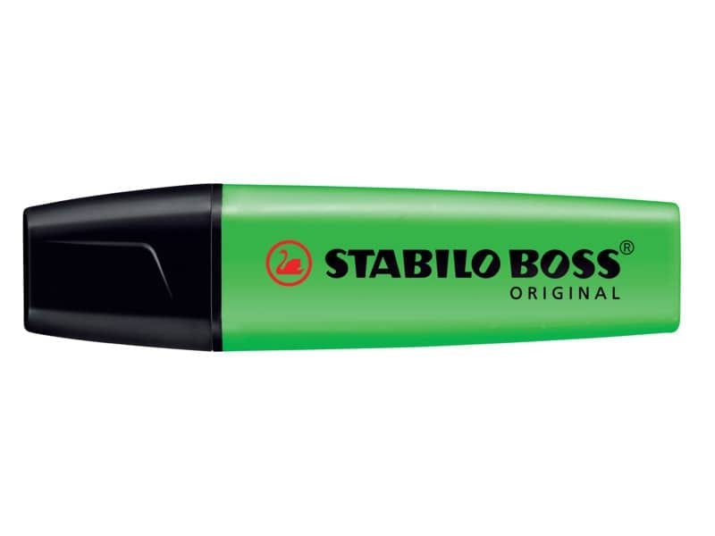 Evidenziatore Stabilo Boss Original 2-5 mm verde 70/33