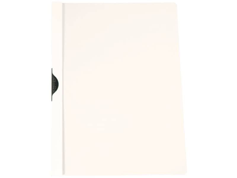 Cartellina con clip Q-Connect PVC 22×30,7 cm bianco KF00460
