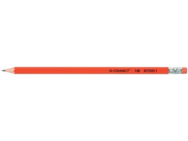 Matita Q-Connect HB con gommino  scatola da 12 pezzi - KF25011