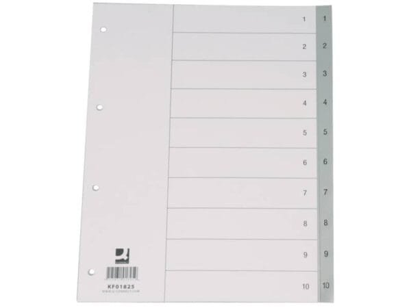 Divisore numerico Q-Connect grigio 22,5x KF01825