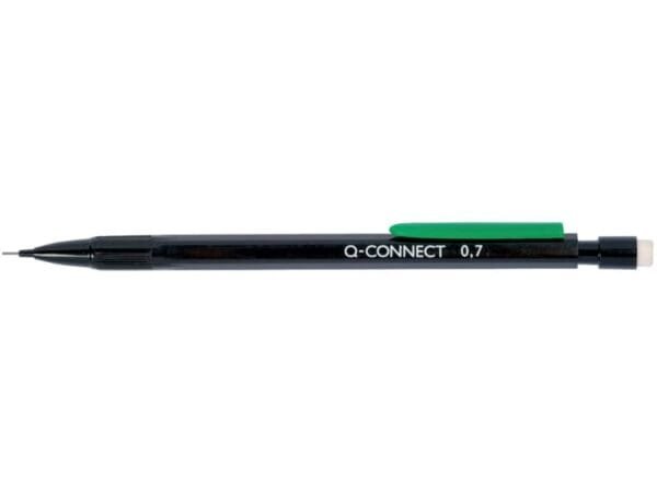 Matita meccanica a mine Q-Connect 0,7 mm con clip e pulsante in metallo KF01345